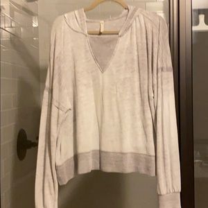 Free People thin/purple pullover